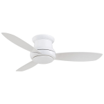 CONCEPT II – 44” flush-mount fan in white finish
