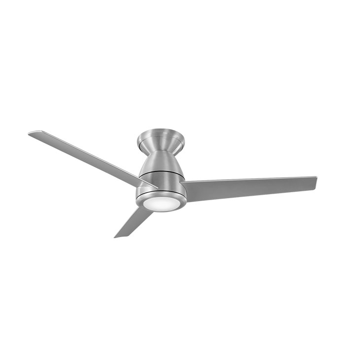 Tip Top Collection – 3-Blade Ceiling Fan in Brushed Titanium Silver with LED Light and Bluetooth Remote Control
