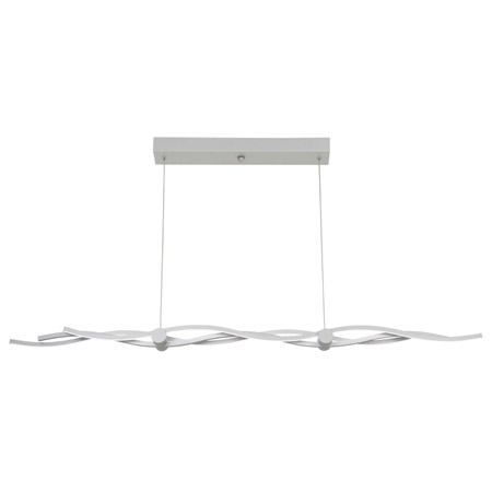 Tidalist Collection LED Linear Chandelier in Silver with White Acrylic Diffuser Kovacs P1153-609-L